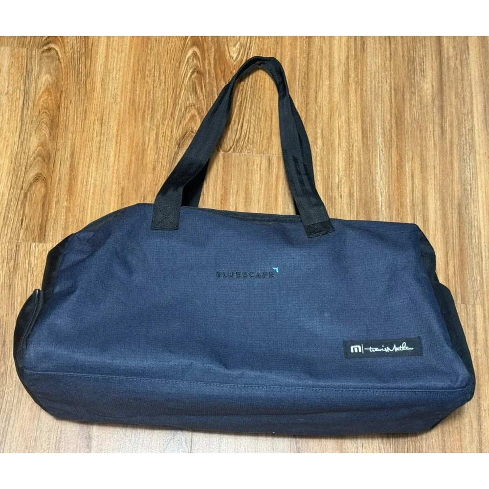 TravisMathew Lateral Duffel Travel Blue Bag w/Logo On One Side